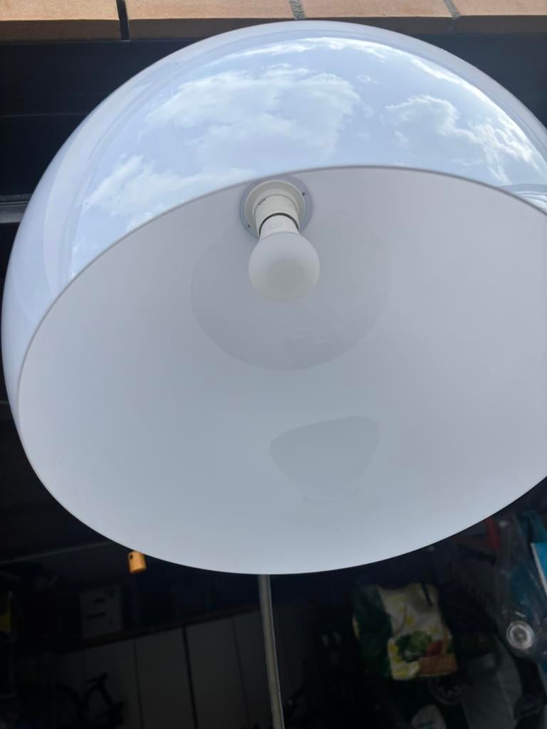 Vloerlamp/booglamp, Ophalen of Verzenden, Gebruikt, Glas