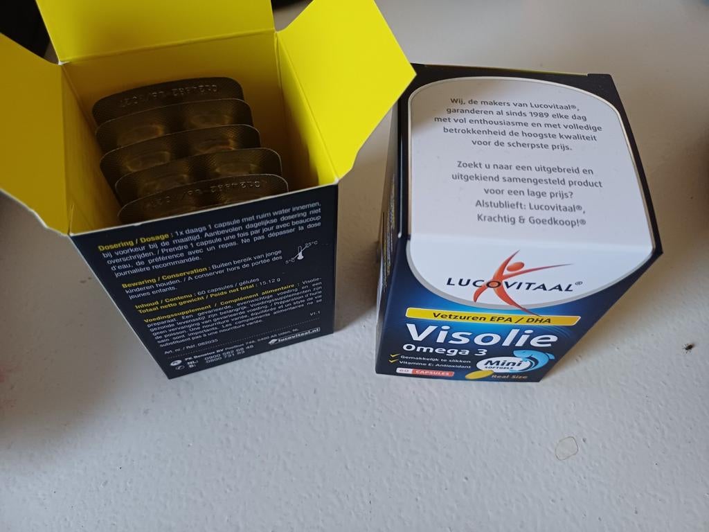 Visolie / omega-3 voedingssupplementen, Sport en Fitness, Gezondheidsproducten en Wellness, Nieuw, Overige typen, Ophalen of Verzenden