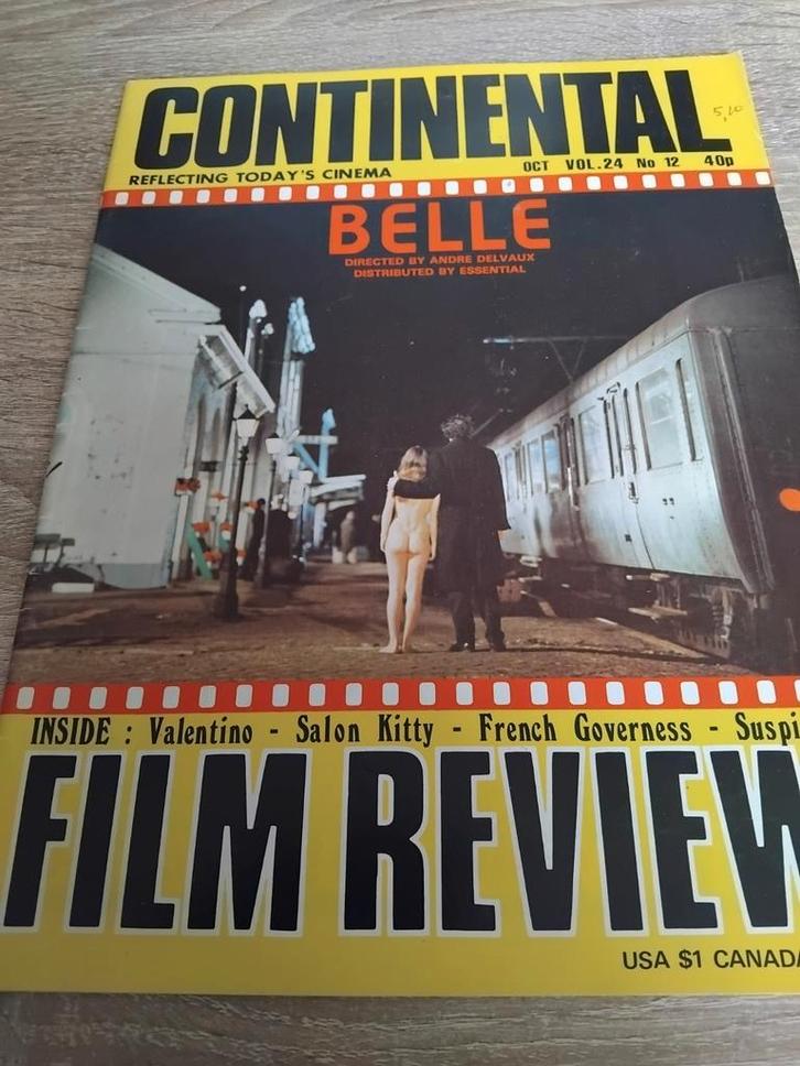 Continental Film Review Okt 1974 - Belle, Pumping Iron, Boeken, Film, Tv en Media, Gelezen, Media, Ophalen of Verzenden