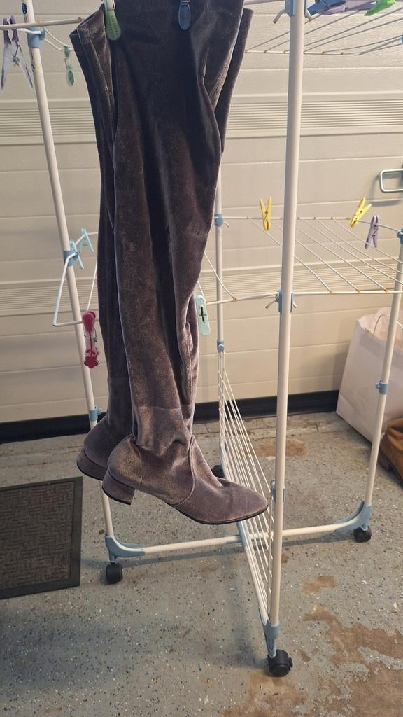 Overknee laarzen maat 39, Ophalen, Gedragen, Bruin, Hoge laarzen