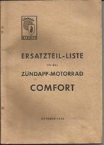 Zundapp Comfort Ersatzteil Liste (4439z) motor, Ophalen of Verzenden, Overige merken