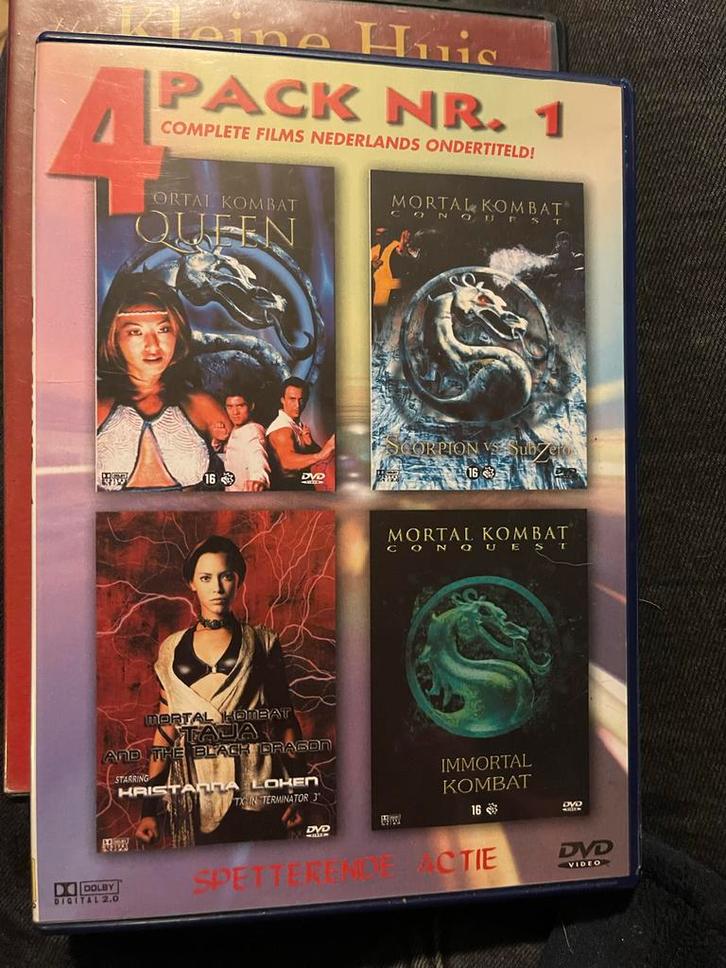 Mortal Kombat 4-Pack DVD - Spetterende Actie!, Cd's en Dvd's, Dvd's | Thrillers en Misdaad, Gebruikt, Actiethriller, Boxset, Vanaf 16 jaar