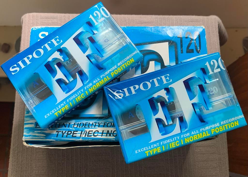 12x NOS Sipote EF120 doosje fake Sony cassettebandjes NIEUW, 2 t/m 25 bandjes, Ophalen of Verzenden, Sipote, Met bewaardoos, rek of koffer