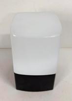 Vintage kubus Niko plafondlamp wit opaalglas donker bakeliet, Ophalen of Verzenden, Zo goed als nieuw, Glas, Vintage