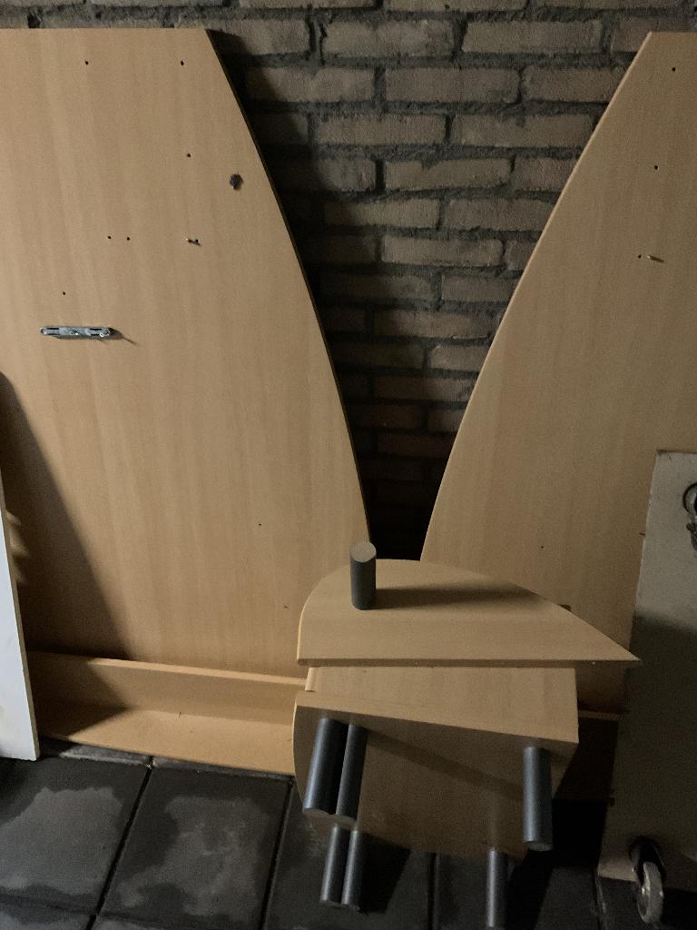 Tweepersoonsbed  met matrassen  gratis, Ophalen, Overige kleuren, Tweepersoons, Zo goed als nieuw