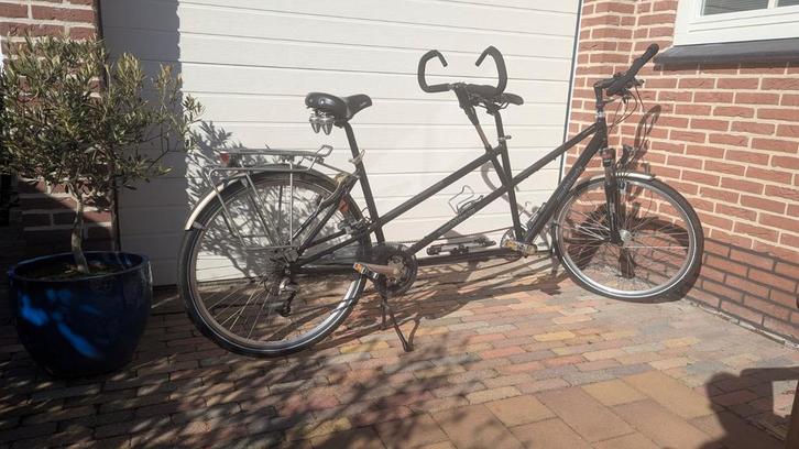 Tandem in goede staat - Met complete dakdrager!, Fietsen en Brommers, Fietsen | Tandems, Gebruikt, 15 tot 20 versnellingen, 53 tot 57 cm