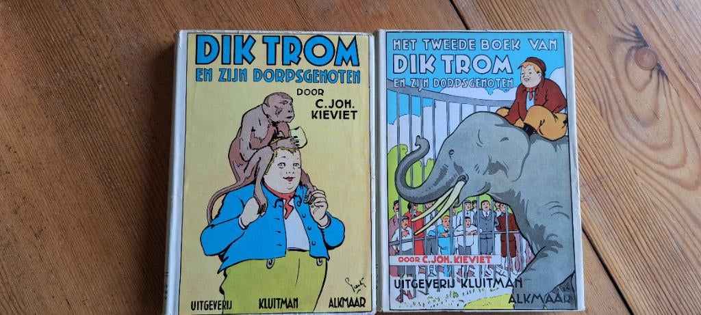 2 boeken van Dik Trom, Gelezen, Fictie algemeen, C. Joh. Kieviet, Ophalen of Verzenden