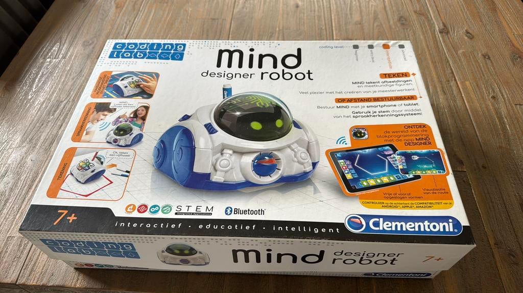 Te koop: MIND robot Clementoni, Ophalen of Verzenden, Zo goed als nieuw, Elektronica, Met geluid