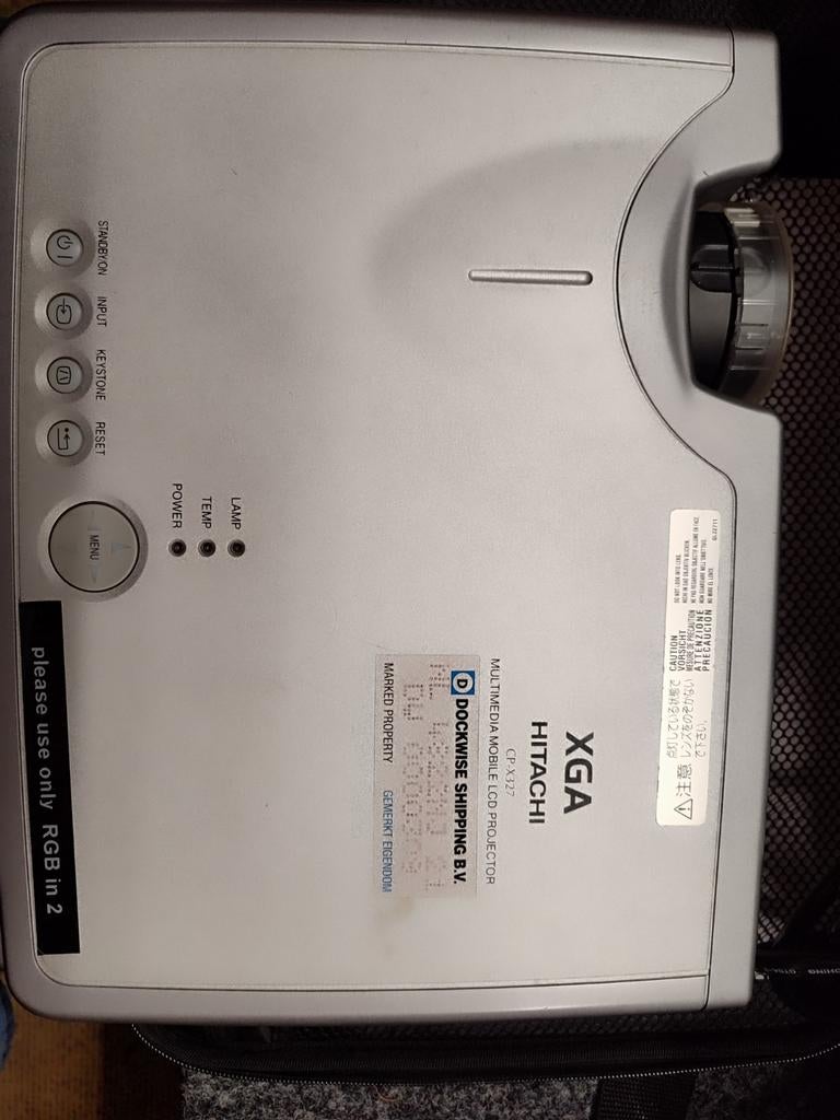 BEAMER HITACHI XGA, Audio, Tv en Foto, Ophalen of Verzenden, Zo goed als nieuw