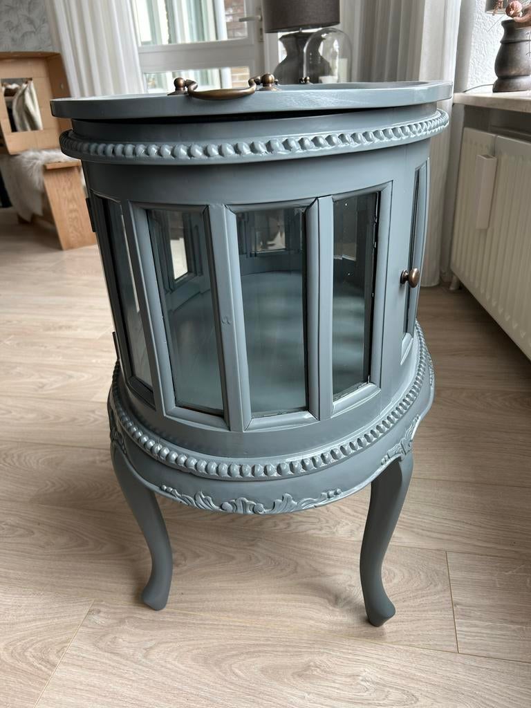 Kastje met glas, Ophalen, Glas, 50 tot 100 cm, Zo goed als nieuw