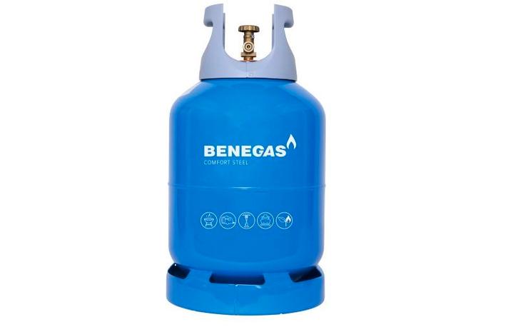 Benegas Comfort Steel Gasvulling (of gasfles compleet) nieuw, Caravans en Kamperen, Kampeeraccessoires, Nieuw, Ophalen