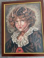 Geborduurd & ingelijst - Jean Baptist Greuze- Paris-France, Ophalen of Verzenden