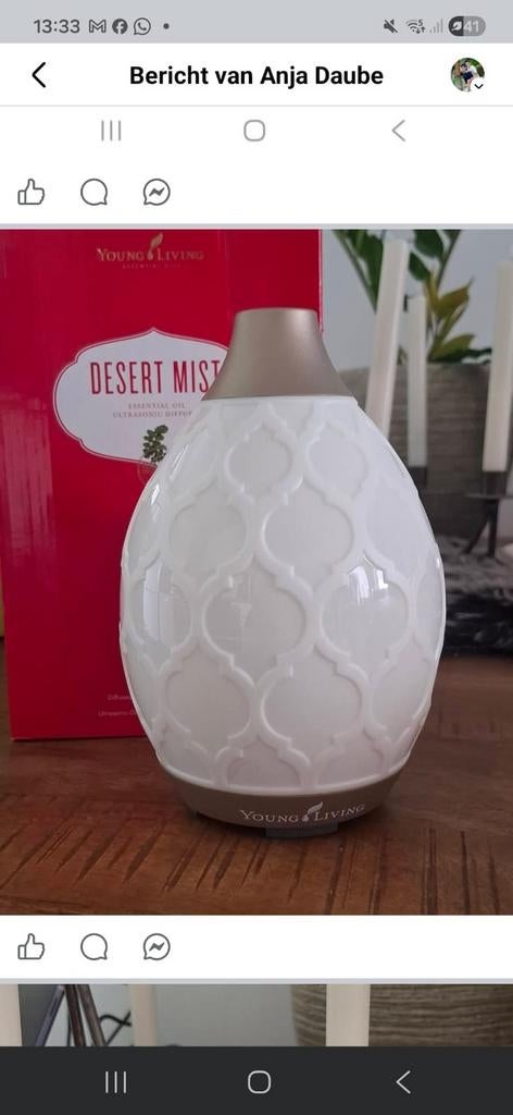 Young Living Desert Mist Diffuser en uil diffuser nieuw, Huis en Inrichting, Woonaccessoires | Overige, Ophalen of Verzenden, Zo goed als nieuw