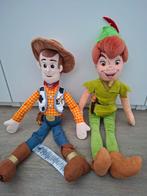 Disney knuffels: Woody (Toy Story) en Peter Pan, Ophalen of Verzenden, Zo goed als nieuw, Overige typen