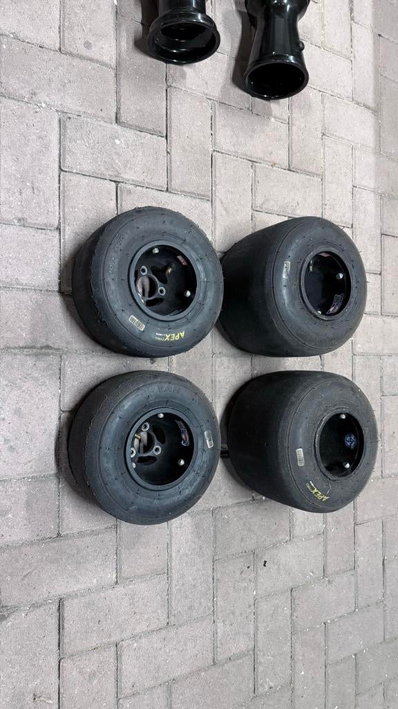 2 sets gebruikte kart velgen, Sport en Fitness, Karting, Ophalen of Verzenden, Gebruikt, Onderdelen Kart