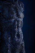 Unieke Mannelijke Torso Kunstwerk staal, 160cm, Ophalen of Verzenden