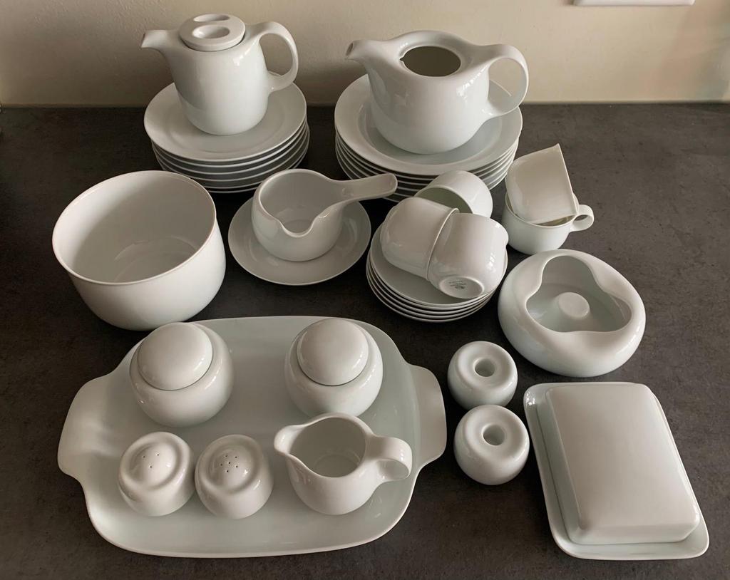 Hutschenreuter Tavola wit effen, Huis en Inrichting, Ophalen of Verzenden, Zo goed als nieuw, Effen, Porselein