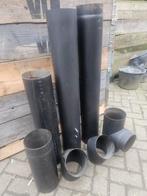 Stalen kachelpijp rond 150, Ophalen, Gebruikt, Hout, Houtkachel