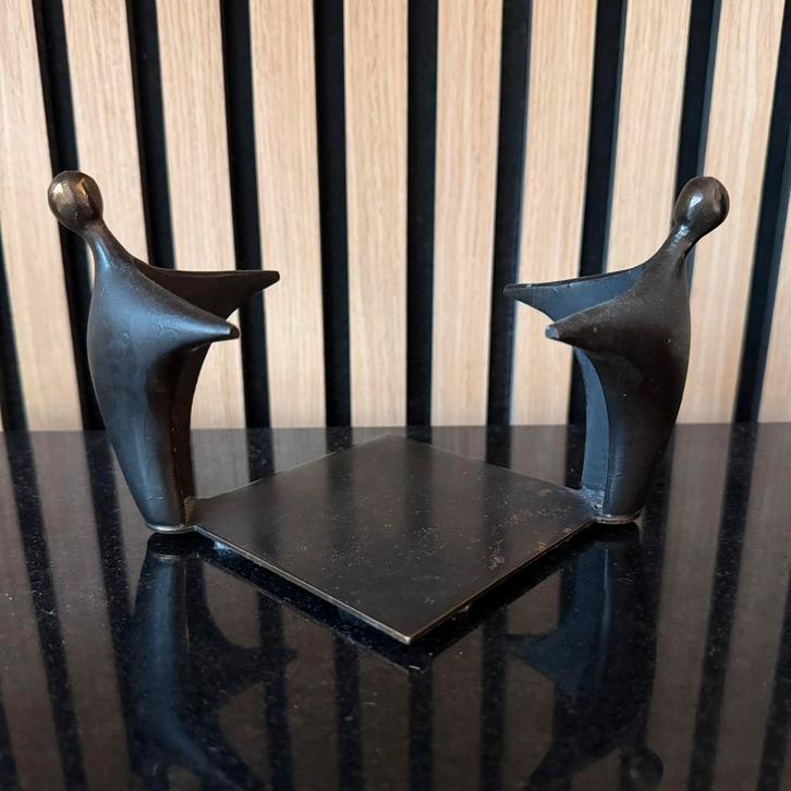 Corry Ammerlaan van Niekerk verbronsd houder, Verzamelen, Beelden en Beeldjes, Ophalen of Verzenden