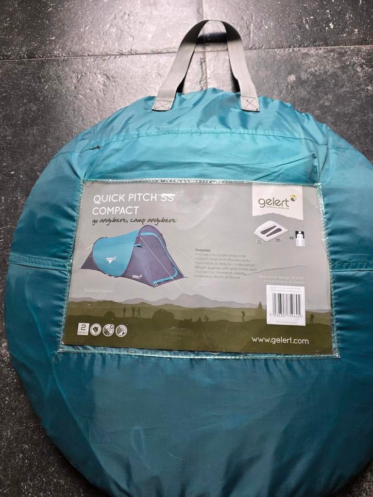 Gelert Quick Pitch SS Compact tentje 2pp, Caravans en Kamperen, Kampeeraccessoires, Ophalen of Verzenden