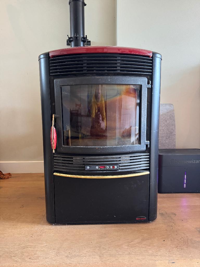 Extraflame Ecologica pelletkachel 10kW | defect | ophalen, Ophalen, Gebruikt, Pelletkachel, Vrijstaand