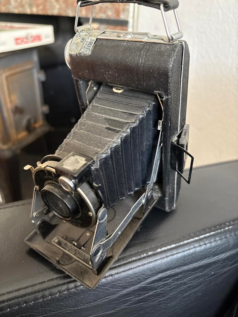 Vintage Opvouwbare Balgcamera - Klassieke Fotografie, Audio, Tv en Foto, Fotocamera's Analoog, Ophalen of Verzenden, Gebruikt