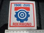 sticker tsoc-zuid Ernst Casimir Kazerne Roermond logo, Verzenden, Zo goed als nieuw, Bedrijf of Vereniging