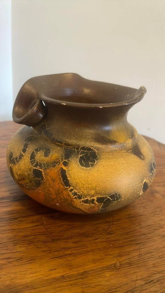 Gouds plateel vaas, Antiek en Kunst, Ophalen of Verzenden