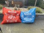 Brand Bier Zitzakken - IPA & Weizen (130x130 cm), Ophalen, Gebruikt, Groen, Zitzak