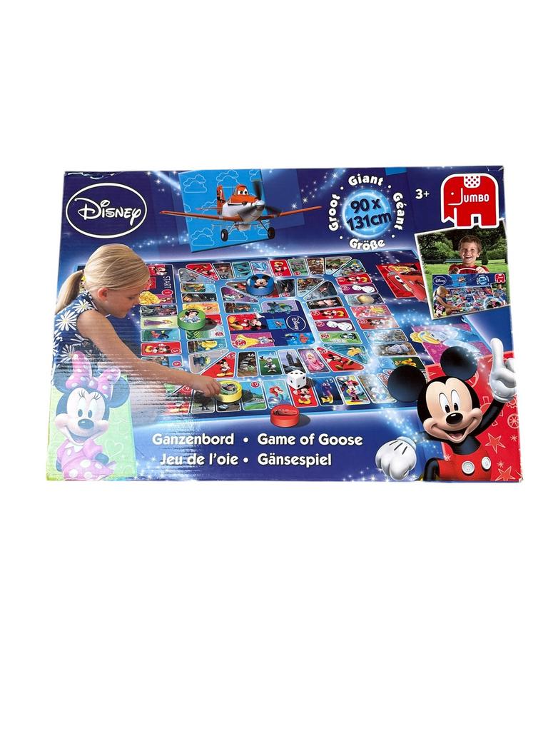 Disney ganzenbord Jumbo groot 90x131 cm XL, Drie of vier spelers, Ophalen of Verzenden, Gebruikt