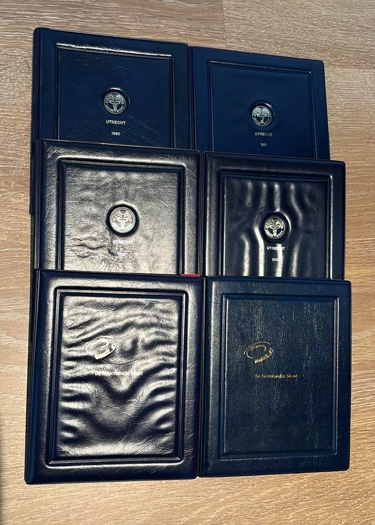 6 Proof muntsets Nederland gulden 1990 t/m 1995, Postzegels en Munten, Munten | Nederland, Ophalen of Verzenden, Koningin Beatrix