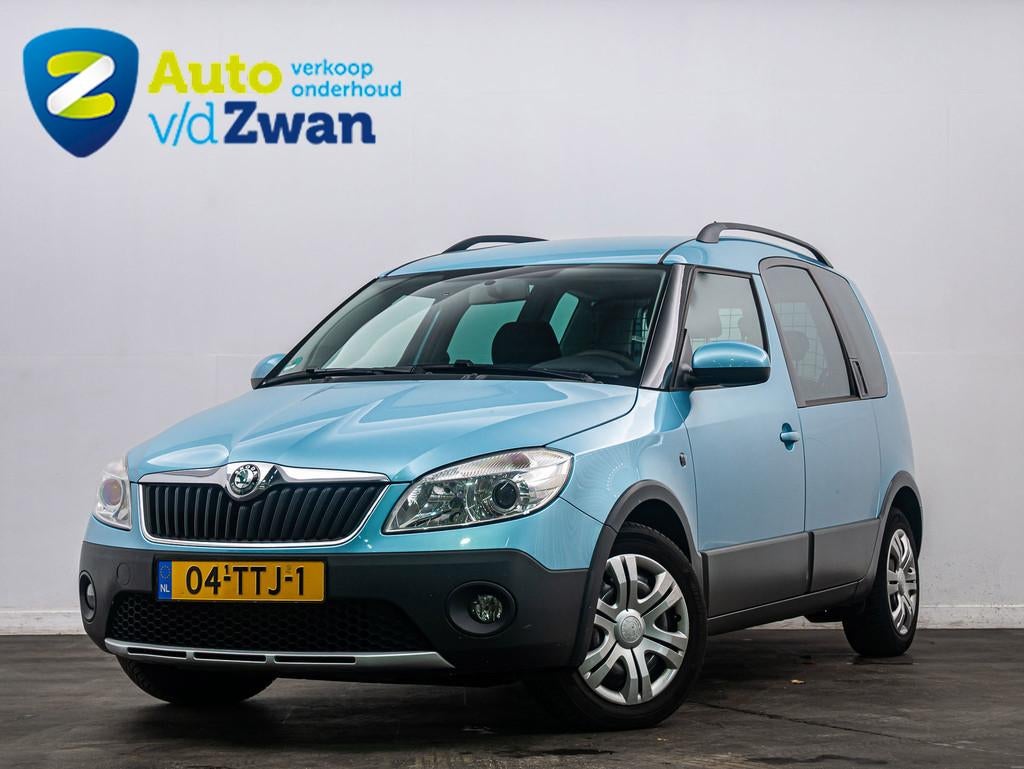 Skoda Roomster 1.6 TDI Ambition 1e eigenaar/Airco/Cruise, Auto's, Skoda, Euro 5, Stof, Gebruikt, Zwart