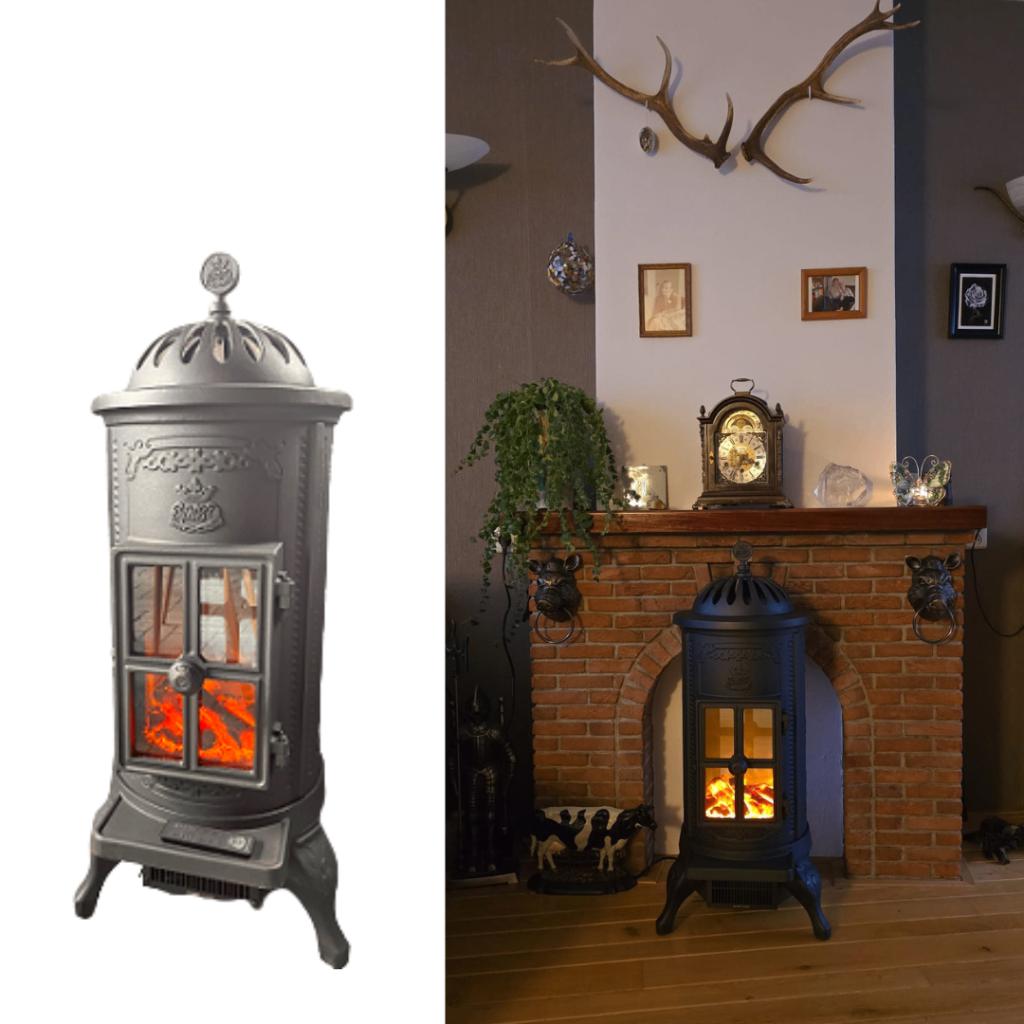 Gietijzeren Elektrische Kachel Carl, Info@dekachelerij.nl, Nieuw, Ophalen of Verzenden, Coevorderstraatweg 63