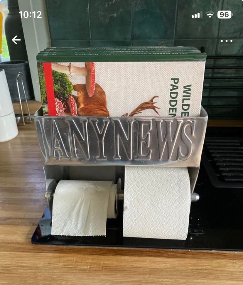 Riviera Maison Any News dubbele wc-rolhouder, Ophalen of Verzenden, Metaal, Zilver, Landelijk