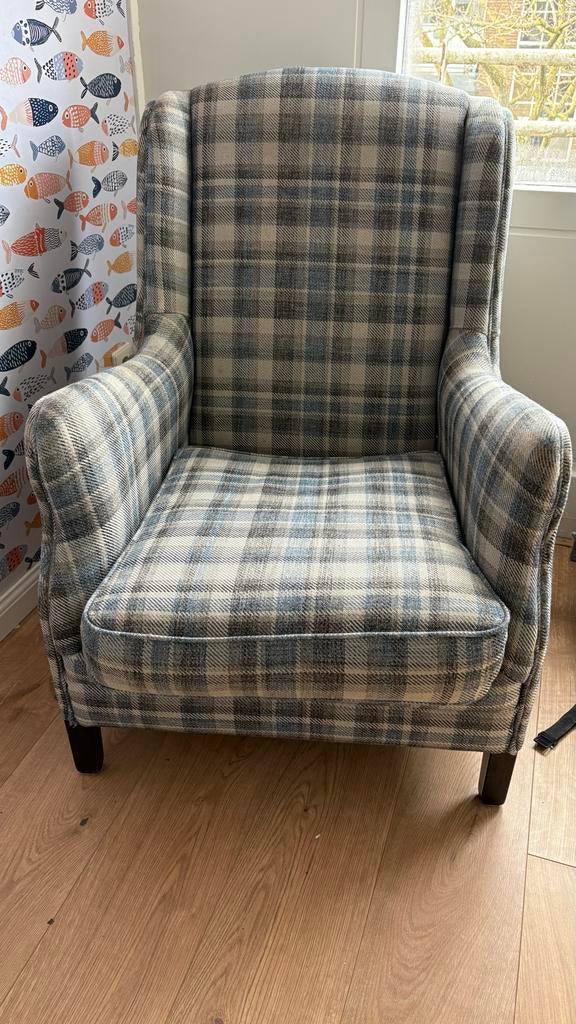 Fauteuil, Ophalen of Verzenden, Gebruikt, Stof, 75 tot 100 cm