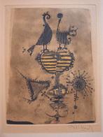 Abstracte ets van Friedlaender, Antiek en Kunst, Kunst | Etsen en Gravures, Ophalen of Verzenden