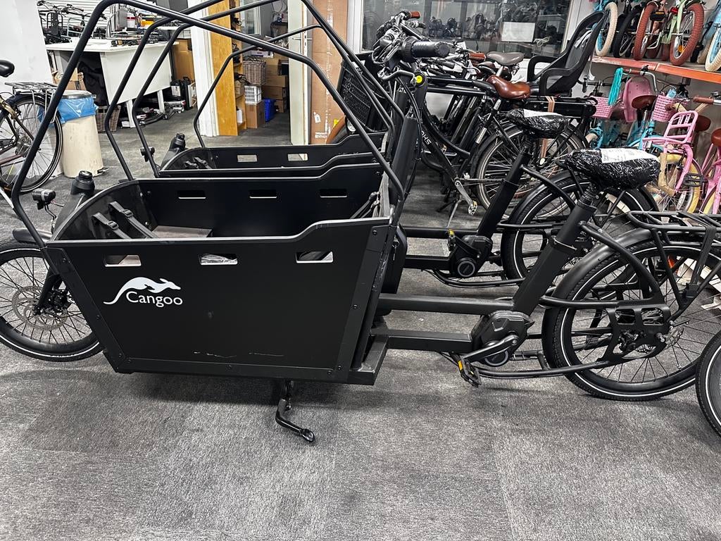 Cangoo elektrische bakfiets voor 4 kinderen, Fietsen en Brommers, Fietsen | Bakfietsen, 4 kinderen of meer, Cangoo, Huif, Cangoo.nl