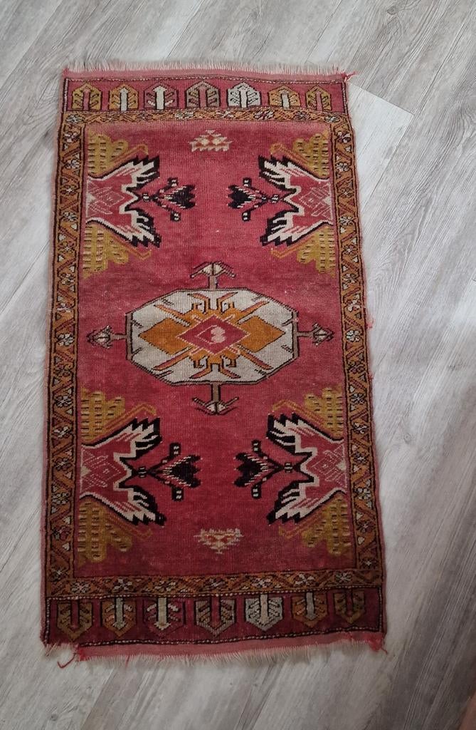 Perzisch tapijtje, 100% wol, geknoopt in Perzië, Ophalen of Verzenden