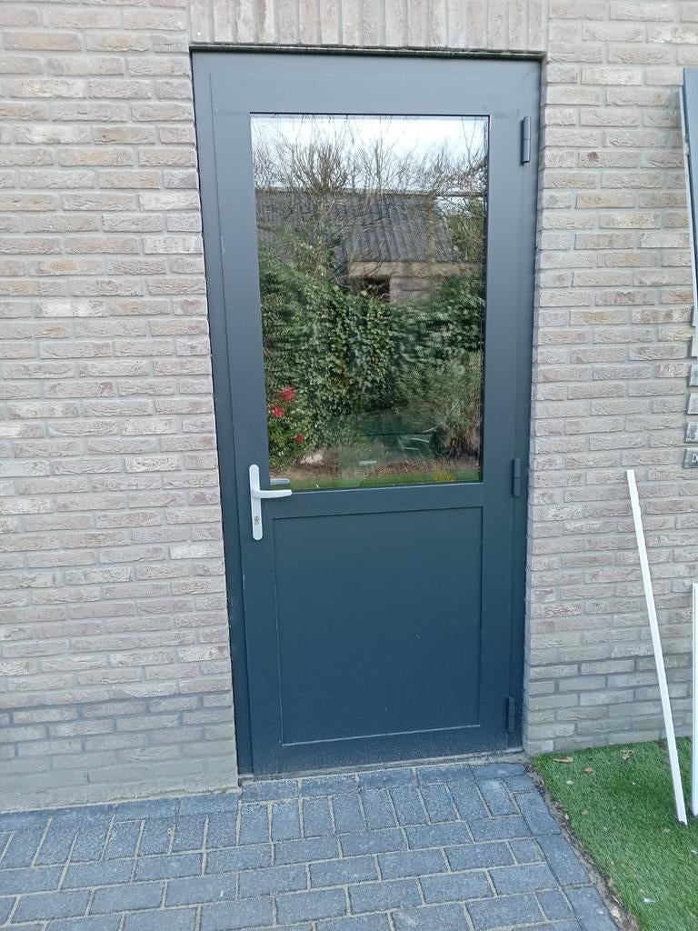 Aluminium loopdeur met tripple glas, Ophalen, 120 cm of meer, Binnendeur, Glas