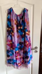 zomerjurk van Jean Paul Gaultier zijde met viscose maat L, Ophalen of Verzenden, Zo goed als nieuw, Overige kleuren, Knielengte