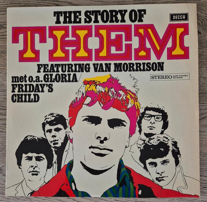 Them Featuring Van Morrison – The Story Of Them, Cd's en Dvd's, Vinyl | Pop, Gebruikt, 1960 tot 1980, 12 inch, Ophalen of Verzenden