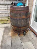 Houten regenton met kraantje, Tuin en Terras, Regentonnen, Ophalen, Gebruikt, Met kraantje, 150 liter of meer