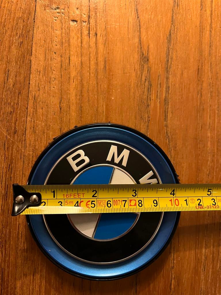 BMW Embleem Blauw - 82mm, Auto-onderdelen, Ophalen of Verzenden, Gebruikt, BMW
