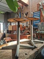 Vintage kruk in hoogte verstelbaar, Ophalen, In hoogte verstelbaar, Gebruikt, Hout