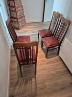 Schapen lederen eetkamerstoelen, Ophalen of Verzenden, Bruin, Leer