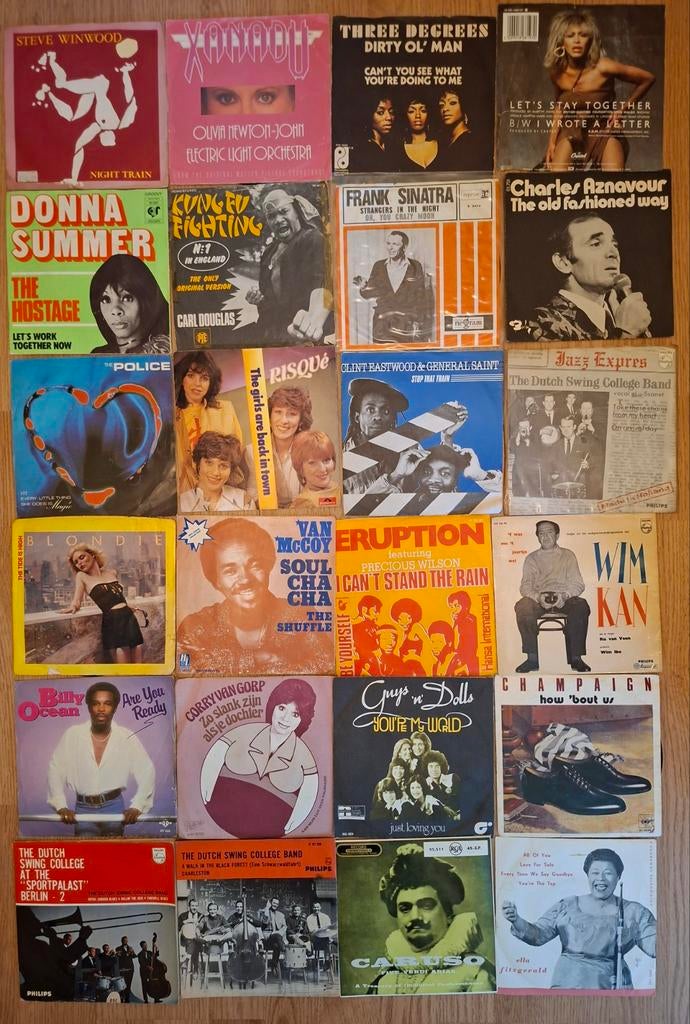 117 singels., Cd's en Dvd's, Vinyl Singles, Ophalen, Gebruikt, Pop