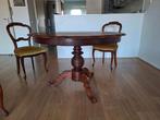 eetkamertafel antiek plus 4 stoelen, Antiek en Kunst, Antiek | Meubels | Tafels, Ophalen of Verzenden