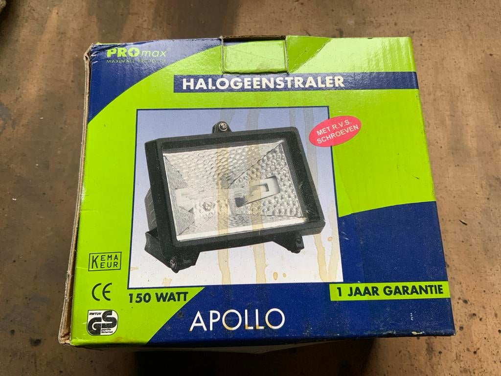 Promax Apollo Halogeenstraler 150 Watt, Overige materialen, Overige typen, Nieuw, Ophalen of Verzenden