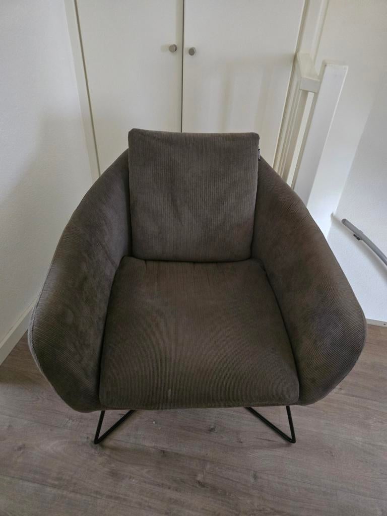 Lounge stoel Taupe Riverdale ️, Huis en Inrichting, Ophalen, Gebruikt, Modern, Lounge, 75 tot 100 cm