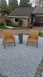 3 tuinstoelen gevlochten bamboe stijl, Ophalen, Aluminium